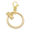 Gold-tone Large Karma Ring - Gold-tone Plated Clip on Charm with Mini Year 2026: Year to Remember Jewelry Gift - Celebrations