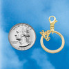 Gold-tone Large Karma Ring - Gold-tone Plated Clip on Charm with Mini Year 2026 Jewelry Ideas and Examples
