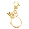 Gold-tone Infinity Loop - Gold-tone Plated Clip on Charm with Mini Year 2026: Year to Remember Jewelry Gift - Celebrations