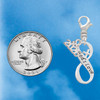 God's Love Infinity Sign - Silver Plated Clip on Charm with Mini Year 2026 Jewelry Ideas and Examples