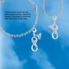 God's Love Infinity Sign - Silver Plated Clip on Charm with Mini Year 2026