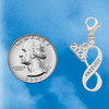 Silver Plated Friends Infinity Sign - Silver Plated Clip on Charm with Mini Year 2026 Jewelry Ideas and Examples