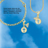 Gold-tone Cross Silhouette - Gold-tone Plated Clip on Charm with Mini Year 2026