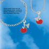 Silver Plated Small Red Apple - Silver Plated Clip on Charm with Mini Year 2026