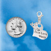 Silver Plated Large True Love Waits Heart - Silver Plated Clip on Charm with Mini Year 2026 Jewelry Ideas and Examples
