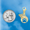 Gold-tone Bear Paw Silhouette - Gold-tone Plated Clip on Charm with Mini Year 2026 Jewelry Ideas and Examples