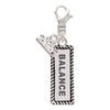 Silver Plated Balance - Silver Plated Clip on Charm with Mini Year 2026: Year to Remember Jewelry Gift - Celebrations