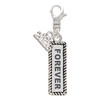 Silver Plated Forever - Silver Plated Clip on Charm with Mini Year 2026: Year to Remember Jewelry Gift - Celebrations