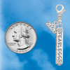 Silver Plated Fearless Bar - Silver Plated Clip on Charm with Mini Year 2026 Jewelry Ideas and Examples