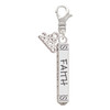 Believe Faith Prayer Hope Bar - Silver Plated Clip on Charm with Mini Year 2026: Year to Remember Jewelry Gift - Celebrations