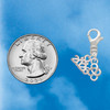 Silver Plated Mini Celtic Knot - Silver Plated Clip on Charm with Mini Year 2026 Jewelry Ideas and Examples