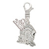 Silver Plated Medium Turkey - Silver Plated Clip on Charm with Mini Year 2026: Year to Remember Jewelry Gift - Celebrations