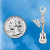Silver Plated Guitar - Silver Plated Clip on Charm with Mini Year 2026 Jewelry Ideas and Examples