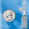 Silver Plated Small Tassel - Silver Plated Clip on Charm with Mini Year 2026 Jewelry Ideas and Examples