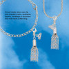 Silver Plated Small Tassel - Silver Plated Clip on Charm with Mini Year 2026