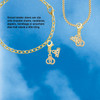 Gold-tone Mini Handcuffs - Gold-tone Plated Clip on Charm with Mini Year 2026