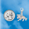 Silver Plated Tiger Cub - Silver Plated Clip on Charm with Mini Year 2026 Jewelry Ideas and Examples
