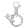 Silver Plated Believe in Yourself Infinity Ring - Silver Plated Clip on Charm with Mini Year 2026: Year to Remember Jewelry Gift - Celebrations