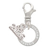 Silver Plated Sister Eternity Ring - Silver Plated Clip on Charm with Mini Year 2026: Year to Remember Jewelry Gift - Celebrations
