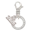 Silver Plated John 3:16 Eternity Ring - Silver Plated Clip on Charm with Mini Year 2026: Year to Remember Jewelry Gift - Celebrations