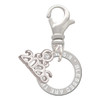 Silver Plated Matthew 5:8 Eternity Ring - Silver Plated Clip on Charm with Mini Year 2026: Year to Remember Jewelry Gift - Celebrations