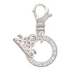 Silver Plated Real Heroes Teach Eternity Ring - Silver Plated Clip on Charm with Mini Year 2026: Year to Remember Jewelry Gift - Celebrations
