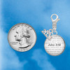 Silver Plated Domed John 3:16 - Silver Plated Clip on Charm with Mini Year 2026 Jewelry Ideas and Examples