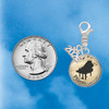 Silver Plated Domed Music - Piano - Silver Plated Clip on Charm with Mini Year 2026 Jewelry Ideas and Examples