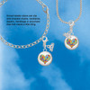 Silver Plated Domed Puzzle Piece Heart - Silver Plated Clip on Charm with Mini Year 2026