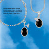 Silver Plated Small Black Acrylic Oval - Silver Plated Clip on Charm with Mini Year 2026