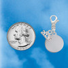 Stainless Steel Disc - Silver Plated Clip on Charm with Mini Year 2026 Jewelry Ideas and Examples
