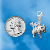 Silver Plated Panda Bear Standing - Silver Plated Clip on Charm with Mini Year 2026 Jewelry Ideas and Examples