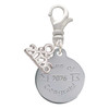 Stainless Steel Disc Class of 2026 - Silver Plated Clip on Charm with Mini Year 2026: Year to Remember Jewelry Gift - Celebrations