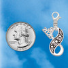 Silver Plated Paw Prints Infinity - Silver Plated Clip on Charm with Mini Year 2026 Jewelry Ideas and Examples