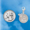 Stainless Steel In all things Give Thanks Disc - Silver Plated Clip on Charm with Mini Year 2026 Jewelry Ideas and Examples