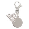 Stainless Steel 10mm Disc - Silver Plated Clip on Charm with Mini Year 2026: Year to Remember Jewelry Gift - Celebrations