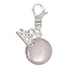 Silver Plated 13.5mm Round Locket - Silver Plated Clip on Charm with Mini Year 2026: Year to Remember Jewelry Gift - Celebrations
