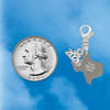 Stainless Steel Custom Engraved Texas - Silver Plated Clip on Charm with Mini Year 2026 Jewelry Ideas and Examples