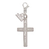 Stainless Steel Jeremiah 29:11 - I Have Plans for You Engraved Cross - Silver Plated Clip on Charm with Mini Year 2026: Year to Remember Jewelry Gift - Celebrations