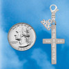 Stainless Steel Numbers 6:24 - Bless and Keep You Engraved Cross - Silver Plated Clip on Charm with Mini Year 2026 Jewelry Ideas and Examples