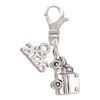 Silver Plated 3-D Ambulance - Silver Plated Clip on Charm with Mini Year 2026: Year to Remember Jewelry Gift - Celebrations