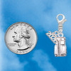 Silver Plated 3-D Fire Engine - Silver Plated Clip on Charm with Mini Year 2026 Jewelry Ideas and Examples