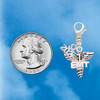 Silver Plated EMT Caduceus - Silver Plated Clip on Charm with Mini Year 2026 Jewelry Ideas and Examples