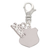 Stainless Steel Police Badge - Silver Plated Clip on Charm with Mini Year 2026: Year to Remember Jewelry Gift - Celebrations