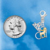 Two-tone Moose in Heart - Silver Plated Clip on Charm with Mini Year 2026 Jewelry Ideas and Examples