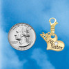 Gold-tone Large Big Sister Heart with Clear Crystal - Gold-tone Plated Clip on Charm with Mini Year 2026 Jewelry Ideas and Examples