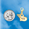 Gold-tone Large Aunt Heart with Crystal - Gold-tone Plated Clip on Charm with Mini Year 2026 Jewelry Ideas and Examples