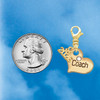Gold-tone Large Coach Heart with Crystal - Gold-tone Plated Clip on Charm with Mini Year 2026 Jewelry Ideas and Examples