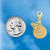 Gold-tone Engraved Class of 2028 - Gold-tone Plated Clip on Charm with Mini Year 2026 Jewelry Ideas and Examples