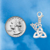 Silver Plated Celtic Trinity Knot - Silver Plated Clip on Charm with Mini Year 2026 Jewelry Ideas and Examples